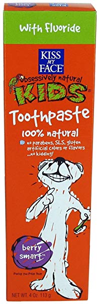 Kiss My Face Gentle Toothpaste with Fluoride for Kids - 4 oz - Berry Smart