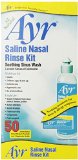 Ayr Saline Nasal Rinse Kit Soothing Sinus Wash  50 Count Saline Nasal Rinse Mixture Packets Plus Applicator Bottle