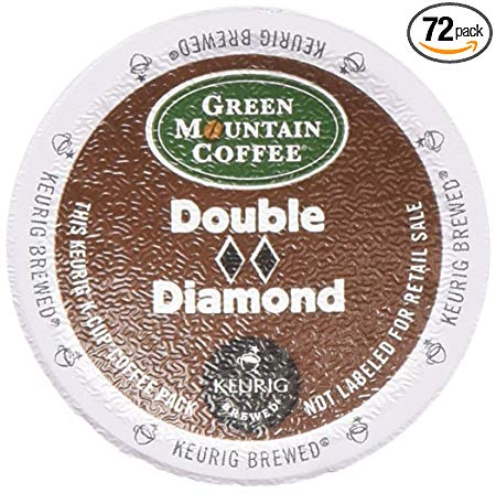 Green Mountain Double Black Diamond Extra Bold K-Cup Coffee, Totally 72 K-Cups