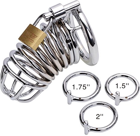 Utimi Triple Cock Rings Chastity with Lock Male Sex Toys