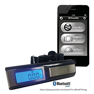 WiTtraveler Bluetooth Digital Lightweight Luggage Scale for iPhone7 and Samsung Galaxy S7