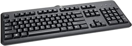 HP Wired USB Keyboard Black