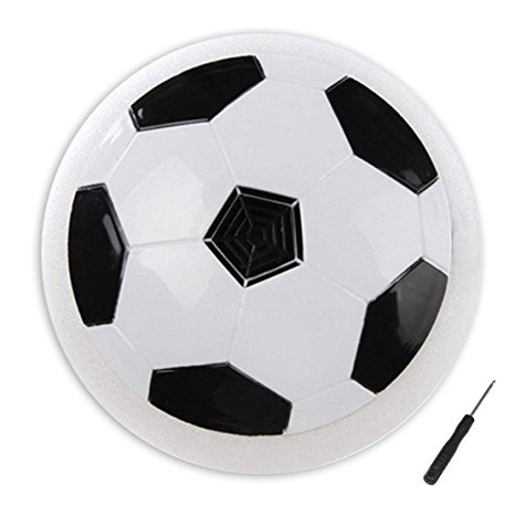 Citus Kids' Gift Girls and Boys Toy Hover Ball Foam Padded Safety Hover Soccer Colorful Led Light Night Play Floating Football Mini Screwdriver,Air Ball Sport Indoor Football