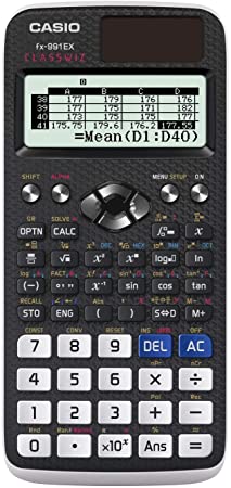 Casio FX-991EX Engineering/Scientific Calculator, Black, 3" x 6.5" x 0.4"