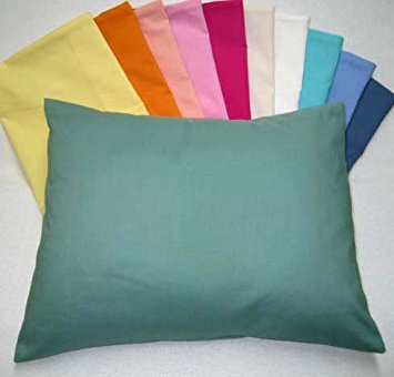 SheetWorld - Baby Pillow Case - Percale Pillow Case - Light Solids - White - Made In USA