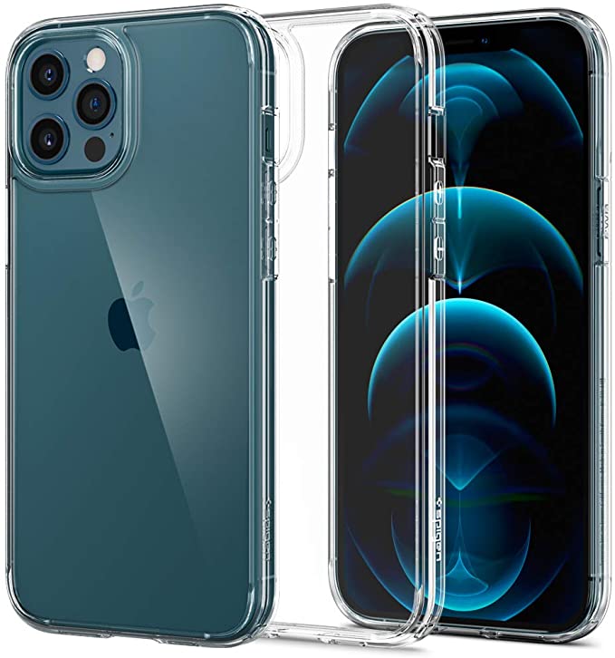 Spigen Ultra Hybrid Designed for Apple iPhone 12 Pro Max Case (2020) - Crystal Clear (ACS01618)