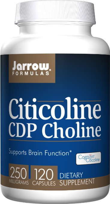 Jarrow Formulas Citicoline, Supports Brain Function, CDP Choline, 250 mg