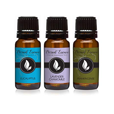 Trio (3) - Eucalyptus, Lavender Chamomile & Frankincense - Premium Fragrance Oil Trio - 10ML