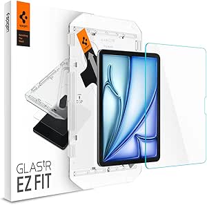 Spigen Tempered Glass Screen Protector [GlasTR EZ Fit] Designed for iPad Air 11 inch M2 (2024) [9H Hardness/Case-Friendly]