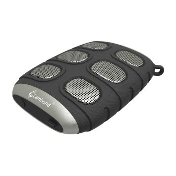 Bluetooth Speaker Cambond Water Resistant Outdoor Bluetooth Portable Wireless Speaker with Enhanced Bass Built in Microphone Hand Free Phone Call, Hi-Fi Clear Louder Sound, Longer Battery Life, Black