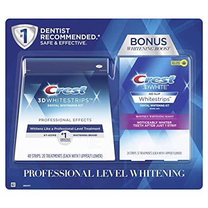 Crest 3D White Whitestrips Professional Effects   Crest 3D White Whitestrips 1 Hour Express (48 Count)