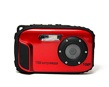 ETTG BP88 Camera Waterproof Digital Video Camera 2.7" TFT Screen 5mp Underwater 9 Mega 8x Zoom Digital Camera - Red