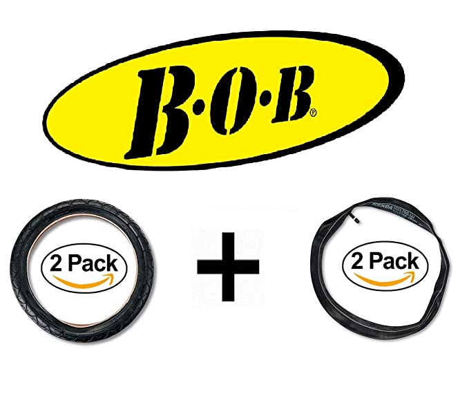 16" Rear Tires Plus Inner Tubes for BOB Revolution Flex/Pro/SE Single and Duallie Strollers (4 Count. Includes 2 Tires and 2 Inner Tubes)