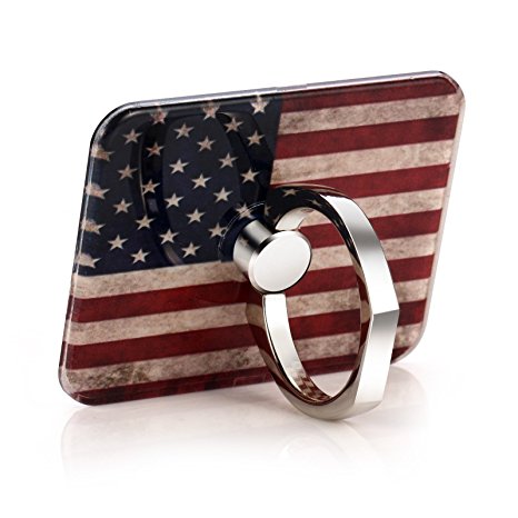 Phone Ring Mount Stand Holder for Smart Phone and Ipod The USA Flag Background