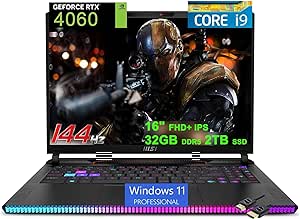 MSI Raider GE68HX Gaming Laptop | 16" FHD  IPS 144Hz | Intel 24-core i9-13950HX | 32GB DDR5 2TB SSD | GeForce RTX 4060 8GB | RGB Backlit Thunderbolt4 Dynaudio FHD Webcam Win11Pro   HDMI Cable