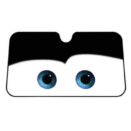 Cartoon Eyes Front Auto Car Windshield Sun shade Sun Visor - Black eyes