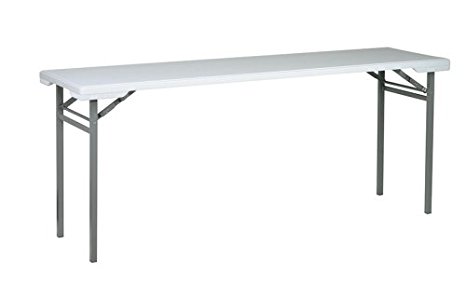 Office Star Resin Multipurpose Rectangle Table, 5.87-Feet Long