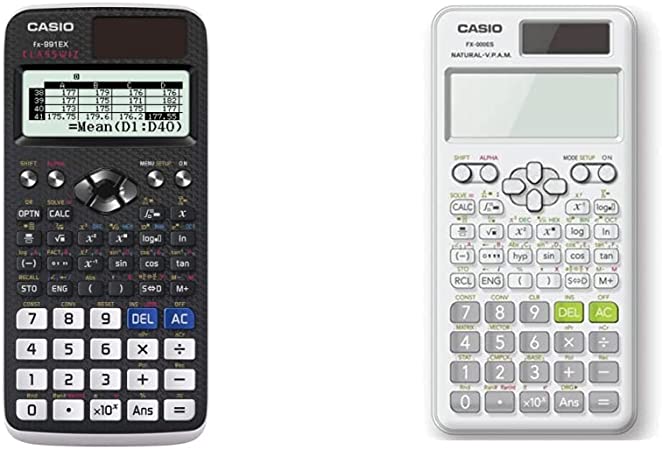 Casio FX-991EX Engineering/Scientific Calculator, Black, 3" x 6.5" x 0.4" & fx-115ESPLUS2 2nd Edition, Advanced Scientific Calculator