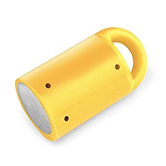 MagnetPal Heavy-Duty Neodymium Anti-Rust Magnet, Magnetic Stud Finder, Hide-A-Key, Tool Holder & Retrieval, Most Powerful Magnet 12lb Pull, Indoor or Outdoor Multi Use Tools, Quick Release Keys Yellow