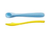 Spuni Soft-Tip Baby Spoon in Bubbly Blue and Lucky Lemon