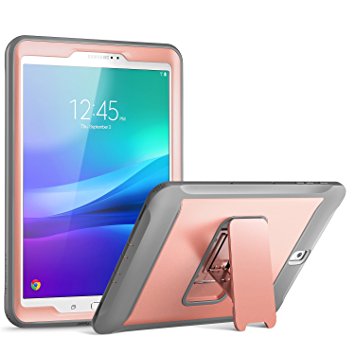 Samsung Galaxy Tab S3 9.7 Case, YOUMAKER Heavy Duty Kickstand Shockproof Protective Case Cover for Samsung Galaxy Tab S3 9.7 inch (2017 Version) WITHOUT Built-in Screen Protector (Rose Gold/Gray)
