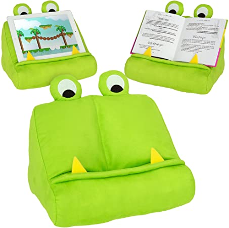BookMonster Book iPad Tablet Holder Novelty eReader Rest Sofa Pillow Stand Gift Idea - Green