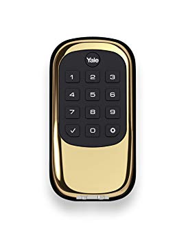 Yale Security YRD110ZW605 Real Living Keyless Push Button Deadbolt with Z-Wave, Polished Brass