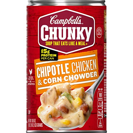 Campbell's Chunky Chipotle Chicken & Corn Chowder, 18.8 oz. Can