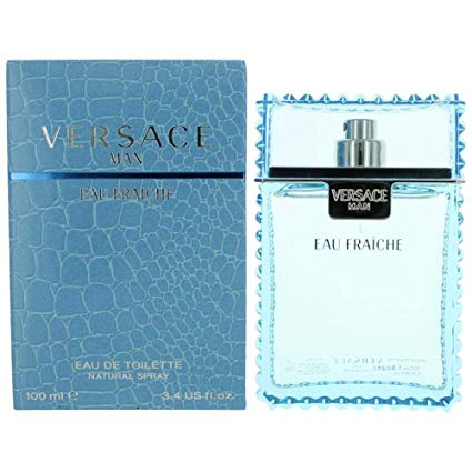 Versace Man By Versace Eau Fraiche Eau De Toilette Spray (Blue) 3.4 Oz Men