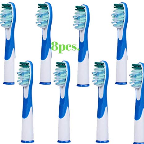 8pcs for the PRICE of Electric Toothbrush Soft Bristles Heads Replacement Oral Health Care Generic Oral B Sonic Compatible Brush Replacement Fits Oral-B Sonic Complete and Oral-B Vitality Sonic, Vitality Precision Clean, Sensitive Clean, White Clean