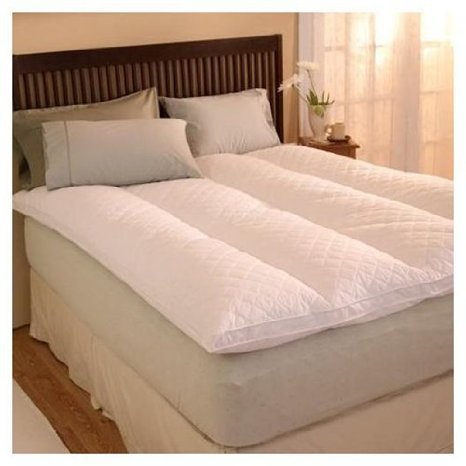 Pacific Coast Euro Rest Quilt Top Feather Bed - Queen