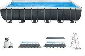 Intex 24Ft X 12Ft X 52In Ultra Xtr Rectangular Pool Set