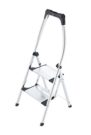 Hailo 4302-301 Living Step Comfort 2 Step Aluminum Ladder