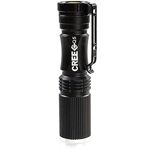 2 Pack- High Power Cree XPE Q5 600Lm Single Mode Water-resistant Zooming 14500 AA LED Flashlight