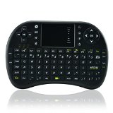 SROCKER Mini 24GHz Wireless 3 in 1 Keyboard with Mouse Touchpad for AndroidPS3Xbox 360TV BoxPC with Windows OS Mac Linux Black