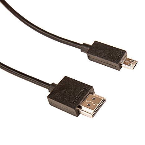 SumacLife SL6MicroUSBHDMI Black 11-Pin Micro USB to HDMI - 6-Feet, Plug and Play