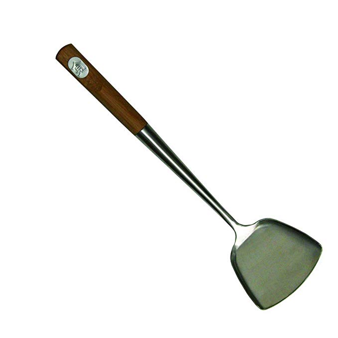 Bamboo Handle Wok Spatula, 14.5-Inch (New Version)