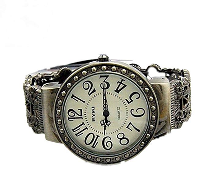 Surpriseyou(TM) Retro Vintage Antique Pattern Lady Womens Bracelet Hollow Bangle Wrist Watch