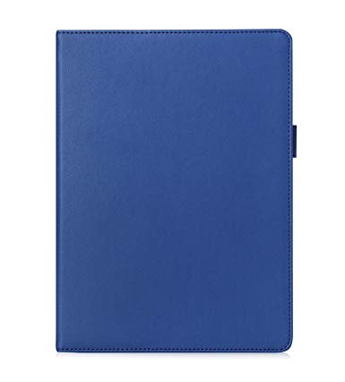 FYY Case for iPad Air 2 - Premium PU Leather Case Smart Auto Wake/Sleep Cover with Hand Strap, Card Slots, Pocket for iPad Air 2 Navy