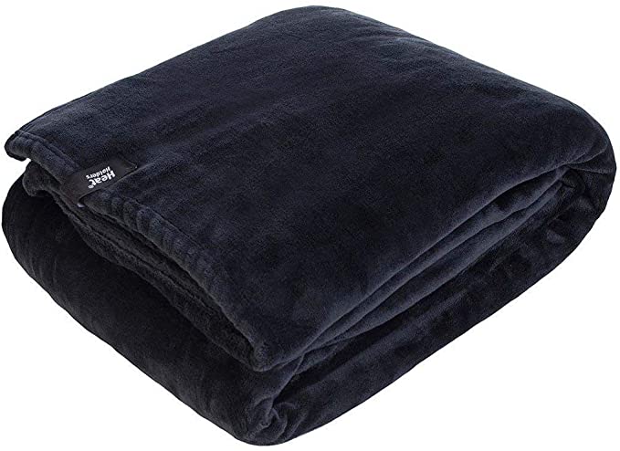 Heat Holders Snuggle Ups Oversized Luxury Thermal Throw-Blanket (Black)