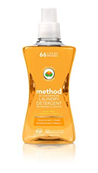 Method Concentrated Laundry Detergent, Ginger Mango, 53.5 Fluid Ounce, 66 Loads