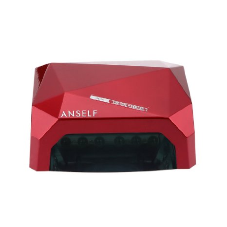 Anself 36W LED CCFL Nail Dryer Diamond Shaped Best Curing Lamp Machine for UV Gel Nail Polish