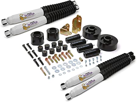 Daystar, Jeep TJ Wrangler 3" Lift Kit with bump stops, transfer case drop, track bar bracket and front and rear shocks, fits 1997 to 2006 2/4WD, all transmissions, KJ09126BK, Made in America , Black