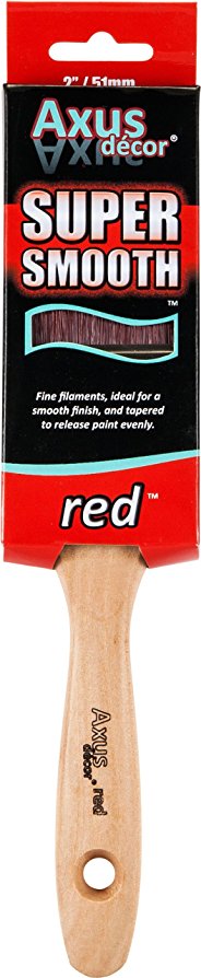 Axus Décor 2-inch Super Smooth Paint Brush - Red