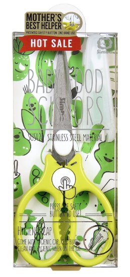 Simba Premium Portable Safety Food Scissors Green