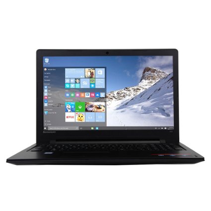Lenovo ideapad 15.6-Inch Premium Laptop (Intel Dual-Core Celeron N2840 up to 2.58GHz, 4GB Memory, 500GB Hard Drive, Windows 10), Black