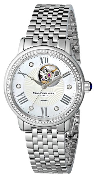 Raymond Weil Women's 2627-STS-00965 Maestro Stainless Steel Watch with Link Bracelet