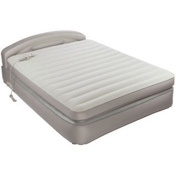 AeroBed Comfort Anywhere 18 Air Mattress with Headboard Design Powerful Built in Ac Pump for Convenient Super Fast Inflation