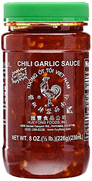 Huy Fong Chili Garlic Sauce, 8 oz (New Version)