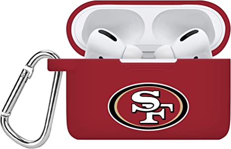 GAME TIME San Francisco 49ers Silicone Case Cover Compatible with Apple AirPods Pro Battery Case (Crimson)